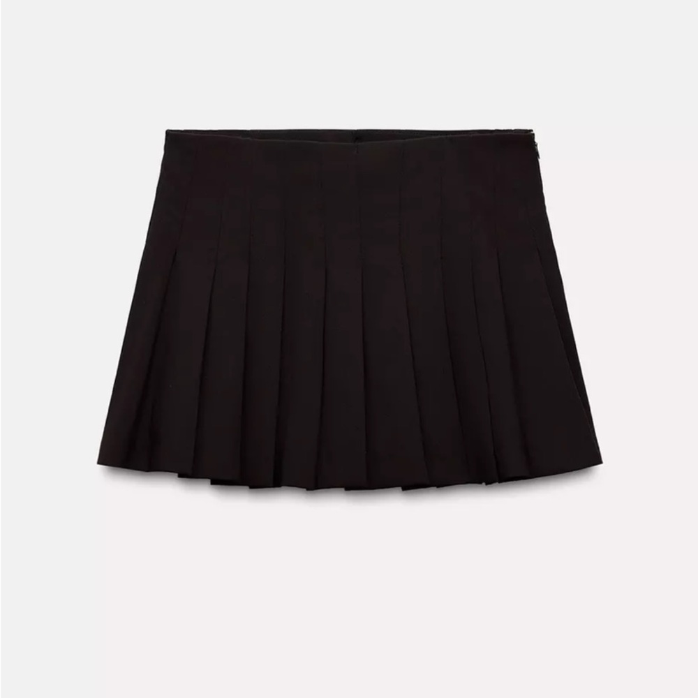 Elegant brown Pleated Skirt